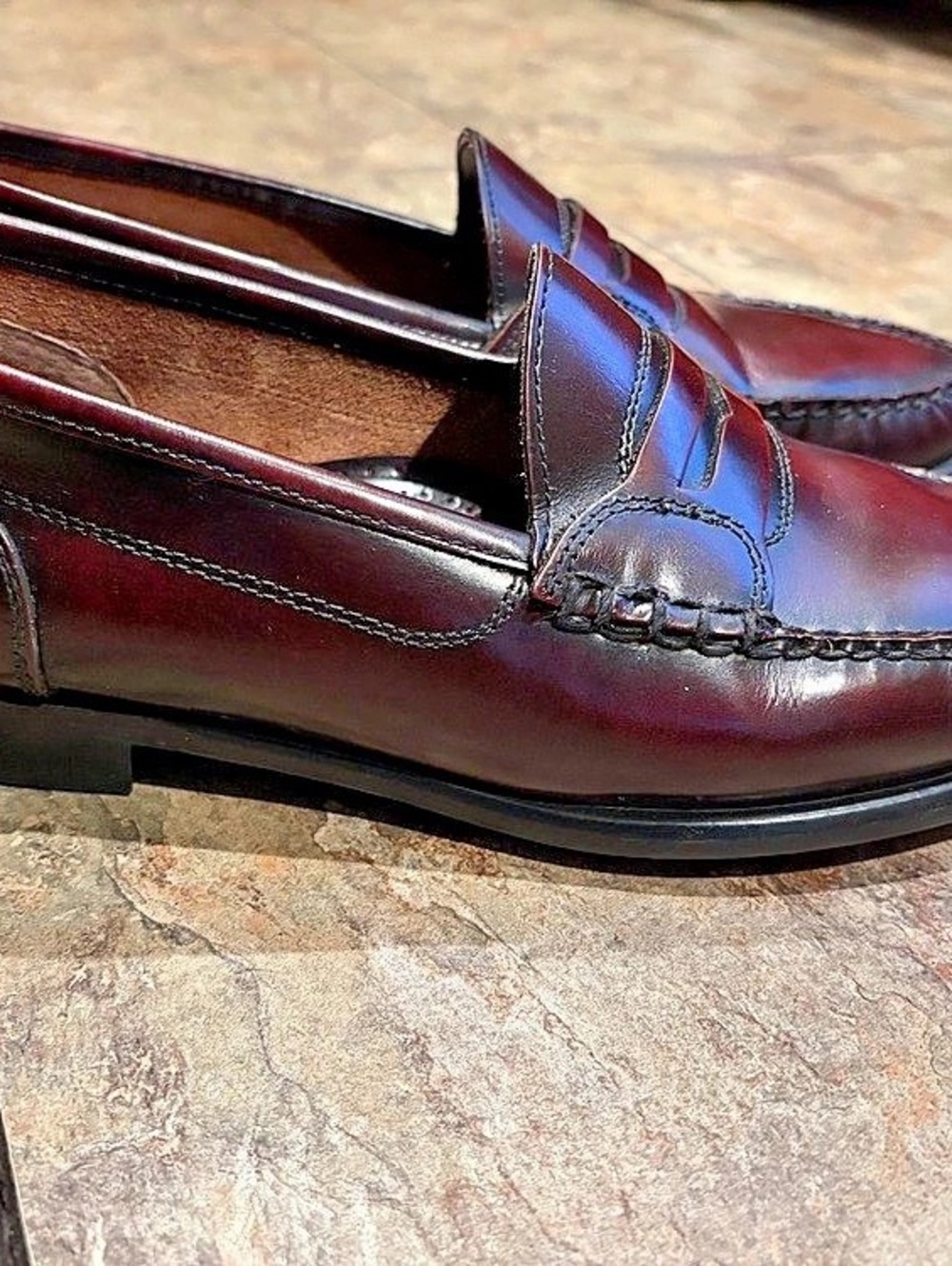 Bass  Men's Loafers Burgundy US 9.5M